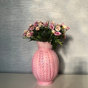 Ceramic Vase, Handmade Modern Ceramic Vase, Natural White Ceramic Vase, Ceramic Vase for Flower, Textured Vase, Housewarming Gift