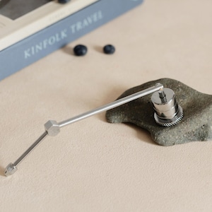 Eteignoir pour bougies en laiton antique, Fournitures pour bougies, Extincteur pour bougies, Accessoires pour bougies, Eteignoir en argent