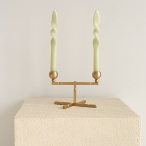 Antique Brass Candlestick Holder, Candle Holder, Living Room Decor, Brass Candle Holder, Taper Candle Holder, Gold&Silver Candle Holder