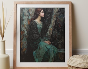 Goddess Art Print, Gaia Artwork, Tree Spirit Pagan Decor