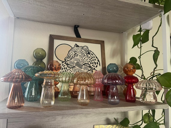 Buy 2 get 50% off. Must add two to cart to qualify. Mix and match! Mushroom bud vase