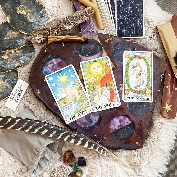 Moon Phase Live Edge Wood board