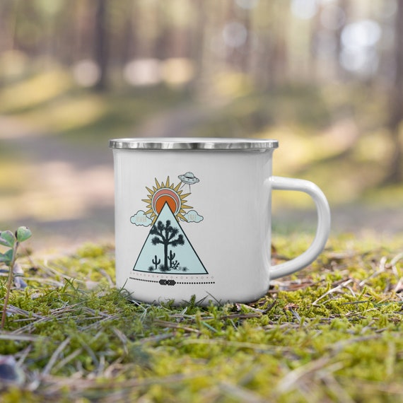 Joshua Tree Camper Mug-Blues