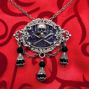 Black Pirate Brooch or Pendant (BR009)