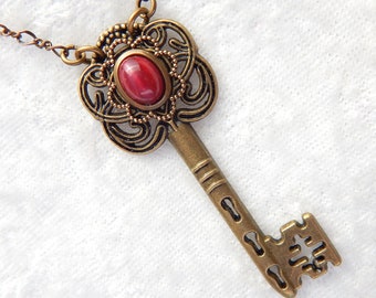 Filigree Key Pendant