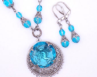 Hidden Fairy Necklace and Earring Set