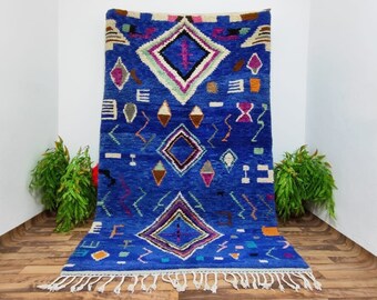 Tapis Beni ourain, Tapis marocain authentique, Tapis berbère, Tapis en laine authentique, Tapis fait main, Style Beni ourain, Tapis de zone, Tapis berbère, tapis