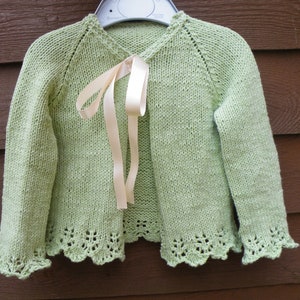 Pevensey Little Girls Cardigan - Knitting Pattern PDF