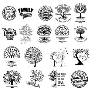 Paquete SVG de reunión familiar 2024, camisa de reunión familiar svg, árbol genealógico SVG, reunión familiar PNG, vacaciones familiares svg 2024, camisa familiar svg