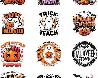 Halloween Spooky SVG-paket, Cricut-filer (digital nedladdning)