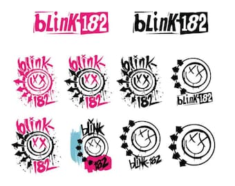 Blink 182 Smile Logo SVG Schnittdatei | Punk Rock Band Cricut Silhouette (Digital Download)