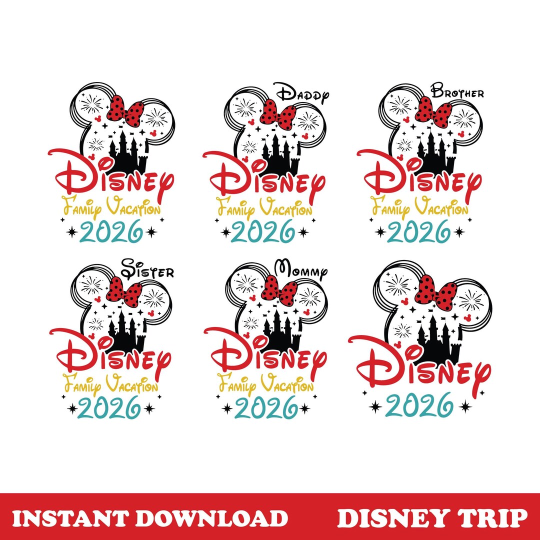 Family Vacation 2026 Svg | Magical Kingdom Trip Shirt Design | Family ...