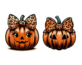 Retro Halloween Pumpkin PNG, Spooky Mama Coquette Bow Sublimation Design (Digital Download)