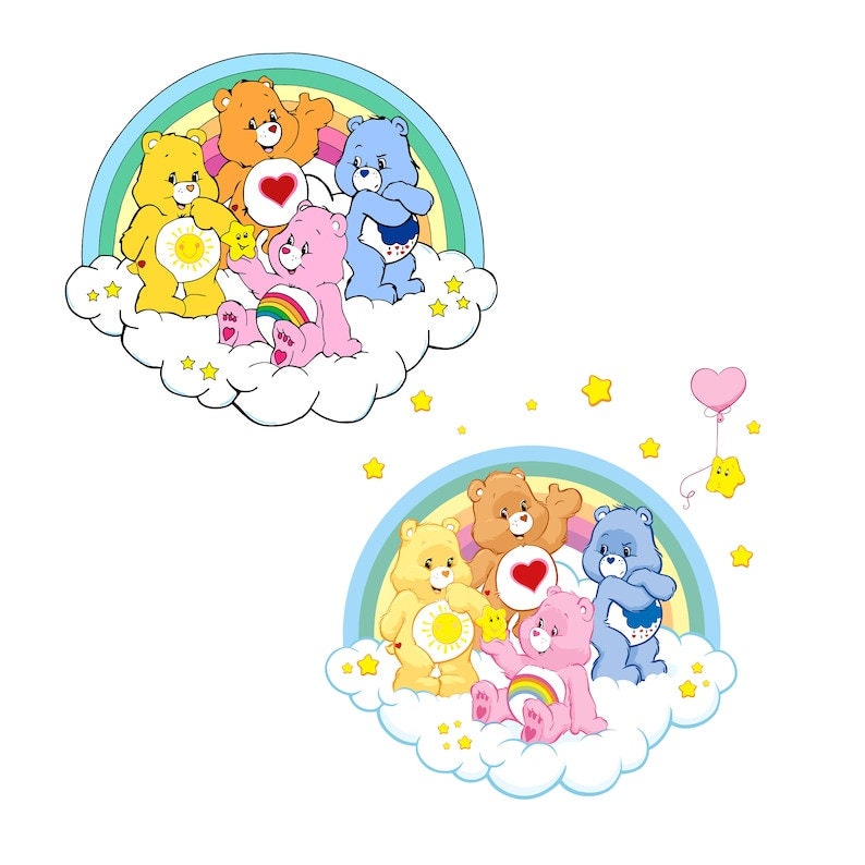 Care Bears Belly Badges svg, Care Bear SVG Bundle, Care Bears Png, Care Bear Font, Care Bears huge svg Bundle, Cricut Silhouette Cameo Care