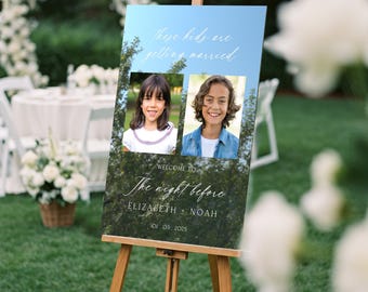 The Night Before Wedding Sign, The Kids Are Getting Married Sign, Childhood Photos Wedding Welcome Sign, Wedding Decorations MilestoneSigns