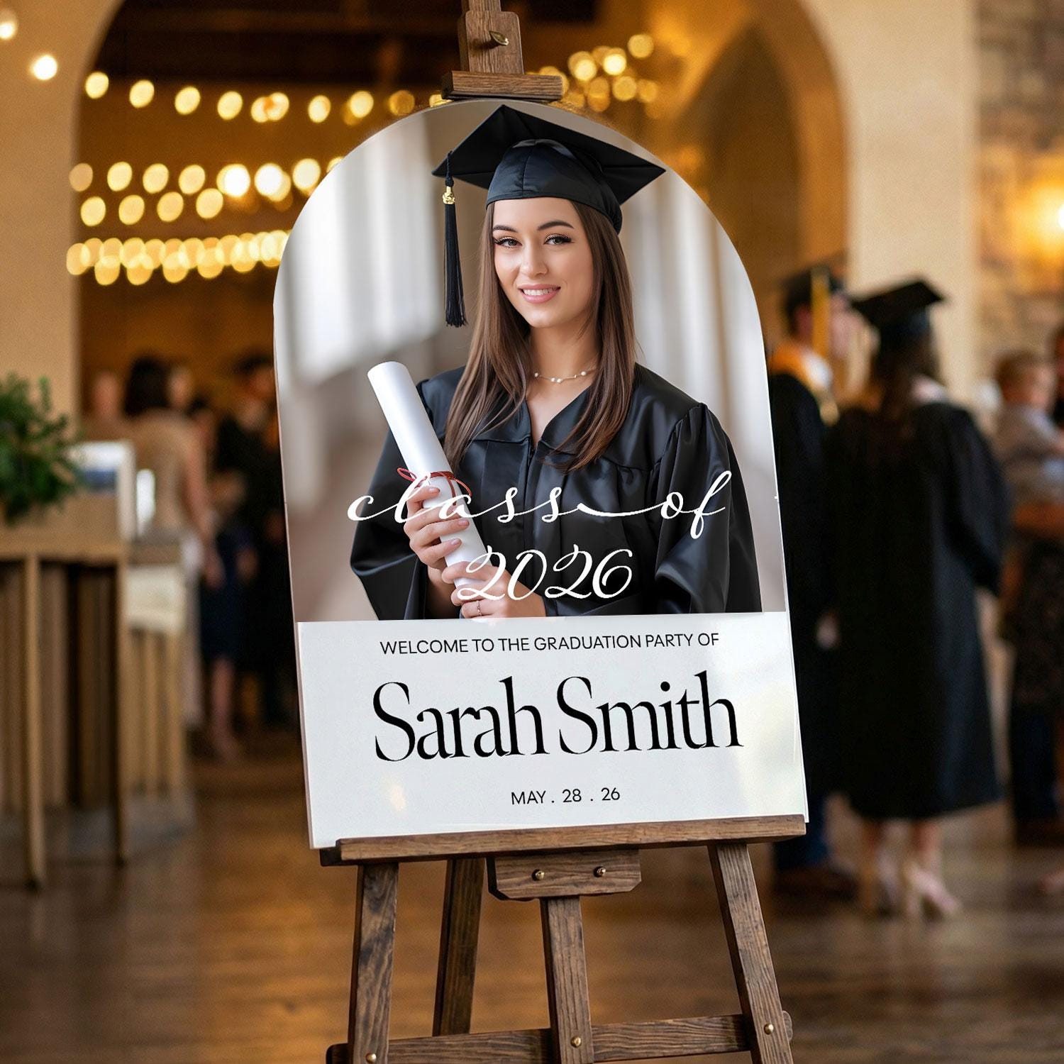 Graduation Photo Both Sign Photo Graduation Sign, Graduation Party Sign, Custom Graduation Picture ...