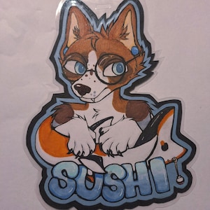 Traditional Fursona Badge Commission