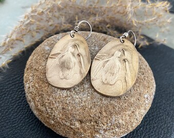 Bronze Snowdrop Earrings