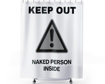 Keep Out Shower Curtain