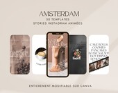 AMSTERDAM template - modèle de STORY instagram | modèle de publication | Téléchargement instantané - 100% modifiable sur canva