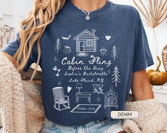 Custom Cabin Bachelorette Shirt, Comfort Colors Bachelorette Girls Weekend, Bridesmaid Personalized Bride Crew, Before I Do, Mountain Bride