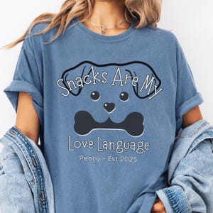 Comfort Colors Personalized Dog Lovers Gift for Dog Person, Dog Mom Dad T-Shirt, Funny Dogs, Gift for New Dog Parent, New Dog Owner Gift Tee
