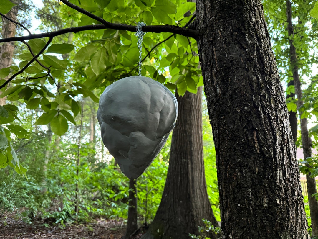 Life Size Decoy Nest deters Wasps, Bees, STRONG PLASTIC