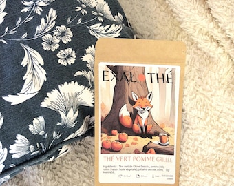 Roasted Apple Green Tea - Gourmet Blend | Fruity Flavor, 50g/90g | Exalted Ideal Gift