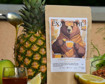 Honey Lemon Infusion - Comforting Herbal Tea | Natural Detox, 50g/90g | Ideal Exalted Gift