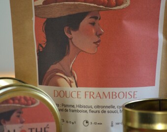 Organic Raspberry Infusion - Fruity Hibiscus & Apple Herbal Tea | Caffeine-Free | Wellness Gift Idea
