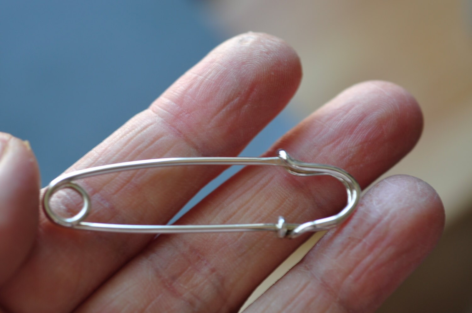 Medium Large Safety Pin Brooch 2 Inch Sweater Pin Scarf Etsy