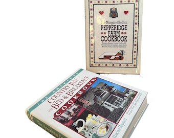 Vintage Cookbooks Pepperidge Farm Country Inn Bed & Breakfast Dust Jackets Decor