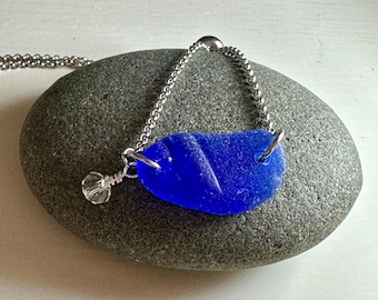 Sea Glass Bracelet - ONCE in a BLUE MOON