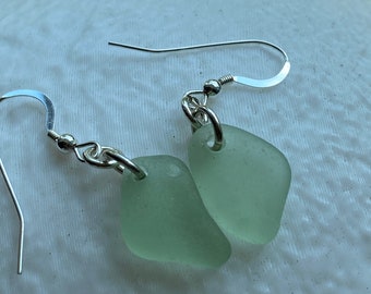 SPOONING - Genuine Sea Glass Earrings