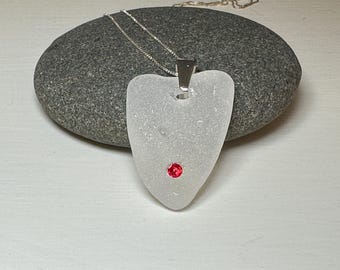 Meerglas Schmuck - Halskette - I HEART SEA GLASS