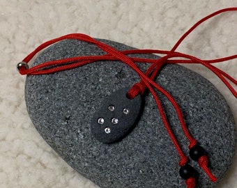 Beach Stone Necklace - Adjustable Cord - STAR BRIGHT