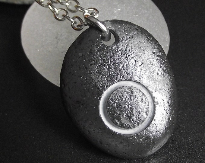 Beach Stone Jewelry Beach Rock Necklace ETERNITY Etsy