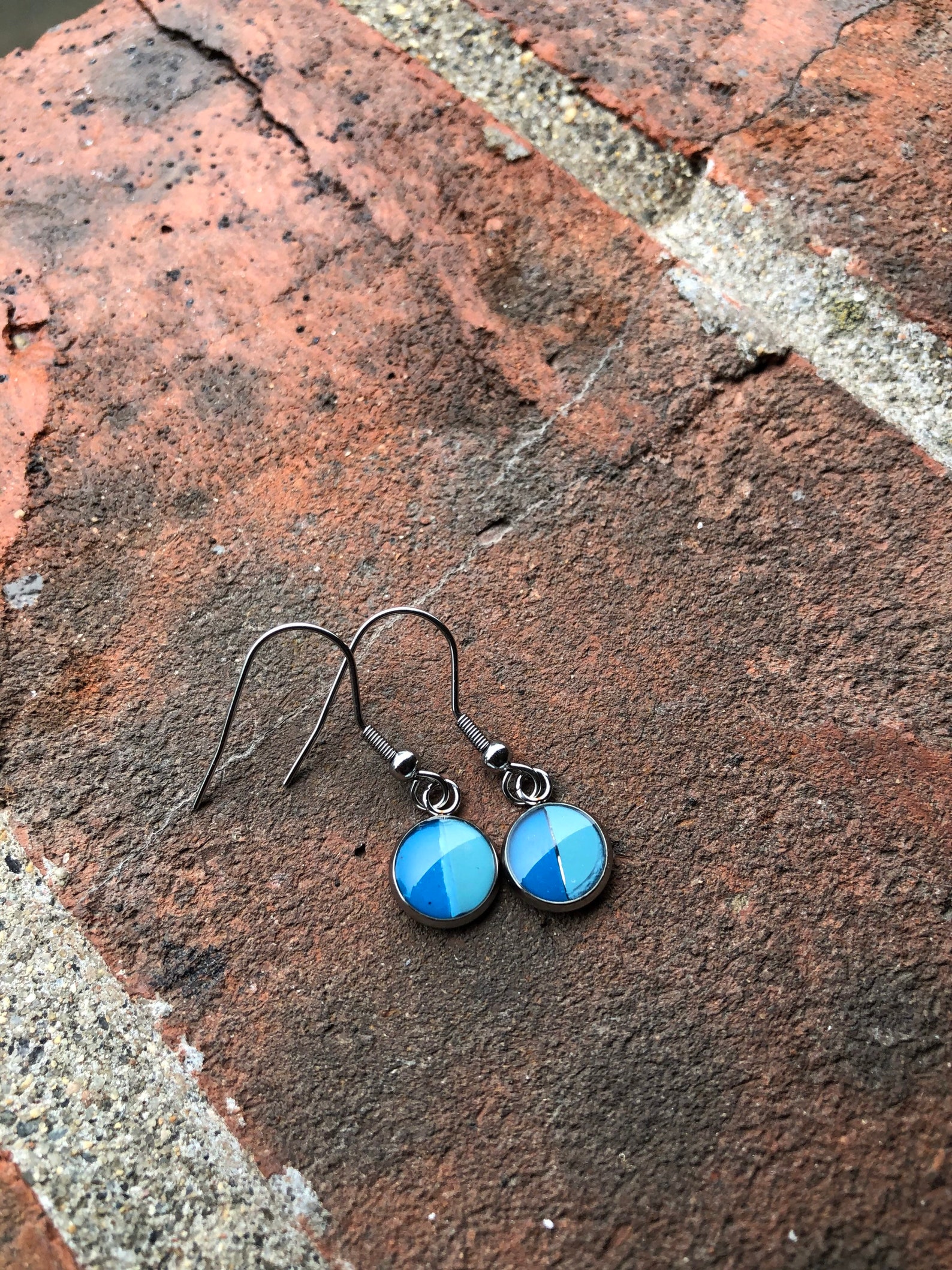 HIGH LOW Recycled Lobster Rubber Band Earrings Etsy