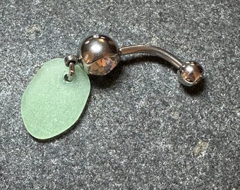 Sea Glass Jewelry - Belly Button Piercing - BELLY DANCER