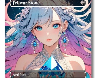 Fellwar Stone Anime Waifu Custom Proxy Card MTG