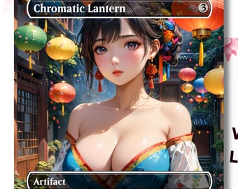 Chromatic Lantern Anime Waifu Custom Proxy Card MTG