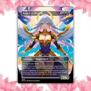 Angel of Destiny Angel Anime Waifu Benutzerdefinierte Proxy-Karte Einzelkarte für EDH Kommandant Geschenk für Sie / Ihn