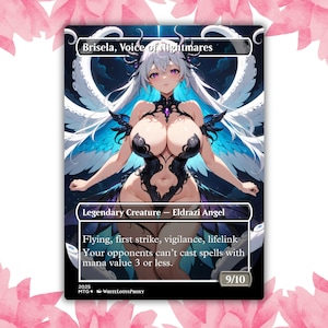 Brisela, Voz dos Pesadelos, Cartão de Proxy Personalizado para Waifu, Cartão Único para Comandante EDH, Presente para Ele/Ela