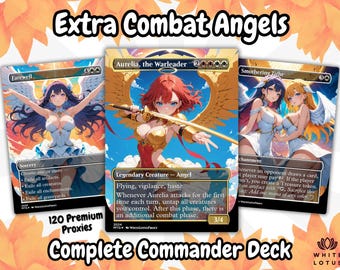 Baraja de combate tribal extra de ángel para waifu (100 cartas + fichas) / Baraja completa Commander EDH