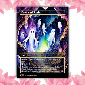 Cartão de Proxy Personalizado de Anime Waifu da Caverna das Almas, Cartão Único para Comandante EDH, Presente para Ele/Ela