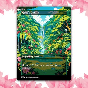 Cartão de proxy personalizado de anime Waifu Slime de berço de Gaia, cartão único para comandante EDH, presente para ele/ela