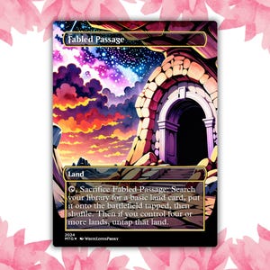 Sagenumwobenen Übergang Glow Stil Anime Waifu Benutzerdefinierte Proxy-Karte Einzelkarte für EDH Kommandant Geschenk für Sie / Ihn