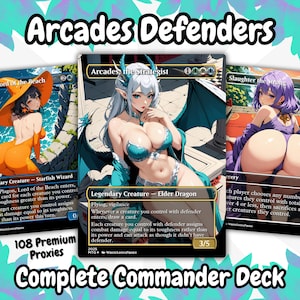 Arcade Walls/Butts Themed Defender Tribal Anime Waifu Proxy Commander Deck Proxy personalizzato EDH Defender Carte in inglese di alta qualità