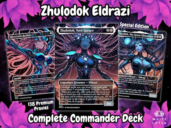Eldrazi Tribal Anime Waifu Proxy Deck 100 Cards + Tokens | Full Commander  EDH Deck - Etsy