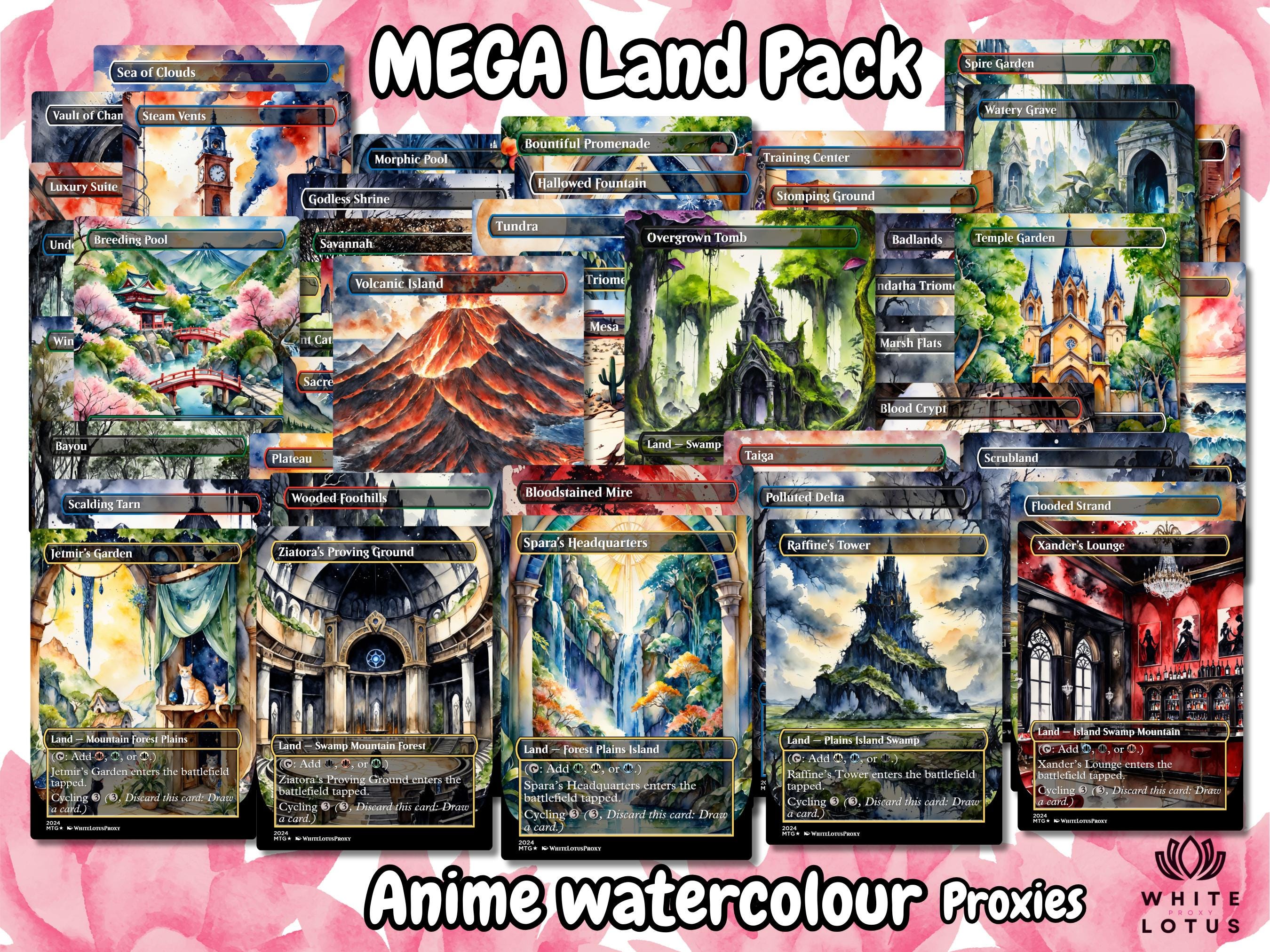 Mtg Proxy Lands Final Fantasy - Etsy